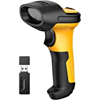 Los mejores  - Inateck Lector Codigo Barras Escáner de Códigos Inalámbrico 2.4GHz Barcode Scanner | Alcance 60m Batería 2600mAh…